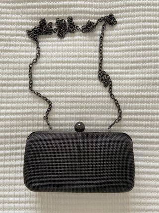 Bolso de mano plata envejecida