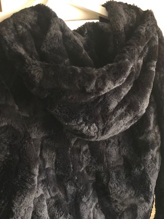 chaqueta abrigo pelo capucha