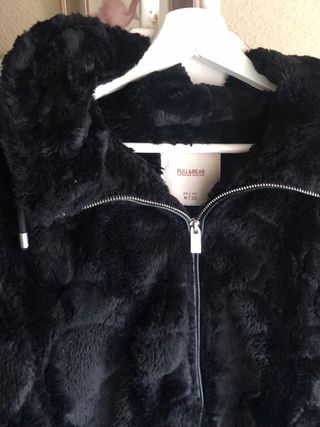 chaqueta abrigo pelo capucha