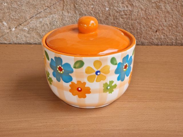 Azucarero y macetero