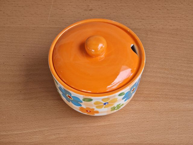 Azucarero y macetero