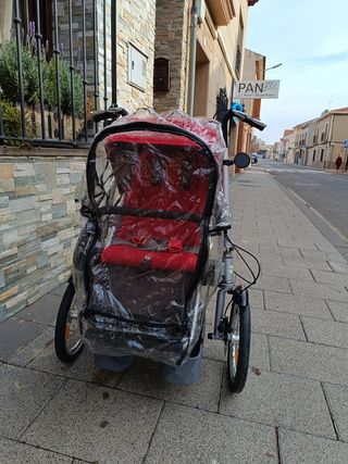 Bici que se convierte fácil en carrito