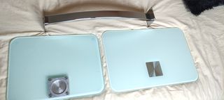 Mesa de cristal blanco, Mesita Auxiliar