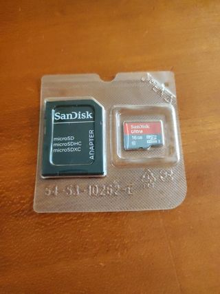 Tarjeta SD 16 GB SanDisk ultra