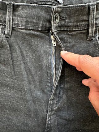 Elegante Jeans Gris oscuro T32 Eu42
