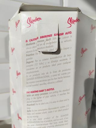 Calienta biberones auto