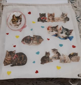 Mochila de tela tipo saco