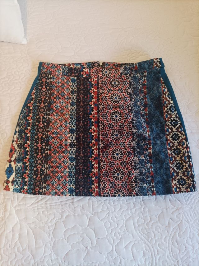 Mini falda estampada