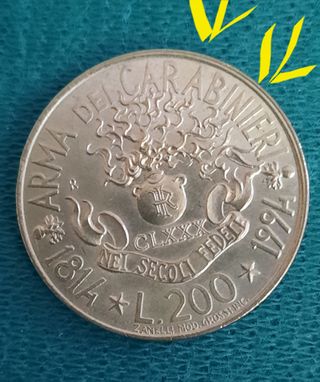 Monete Repubblica Italiana lire 200