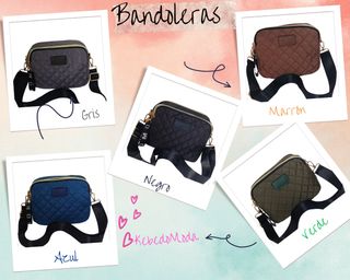 Bolso Bandolera Impermeable Azul