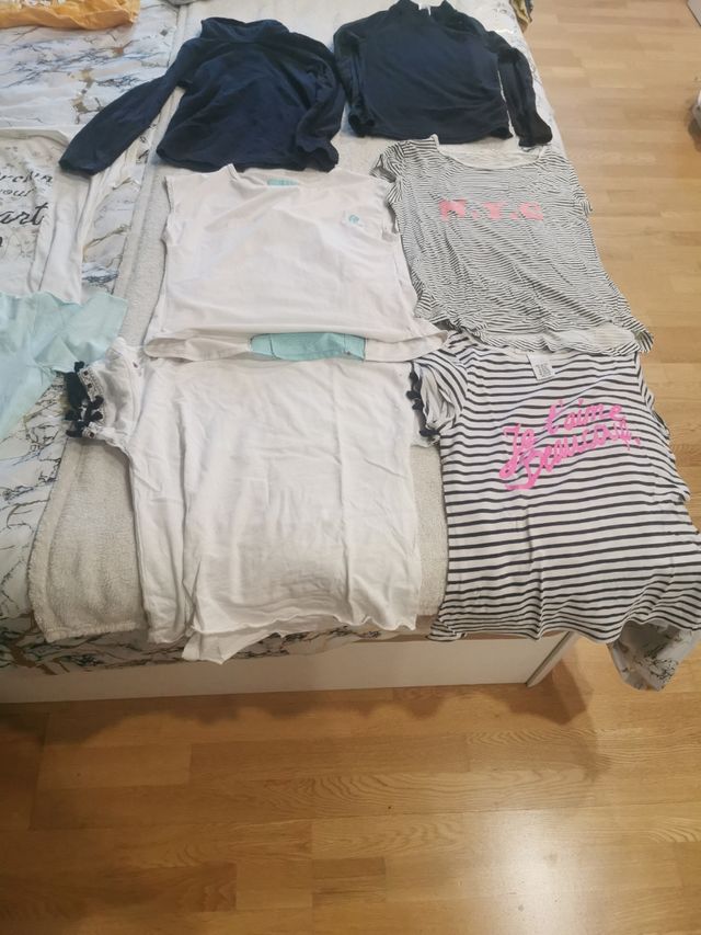 lote Camisetas niña 8 a 10 años