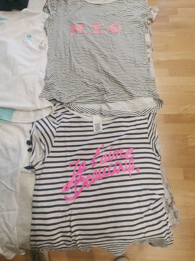 lote Camisetas niña 8 a 10 años
