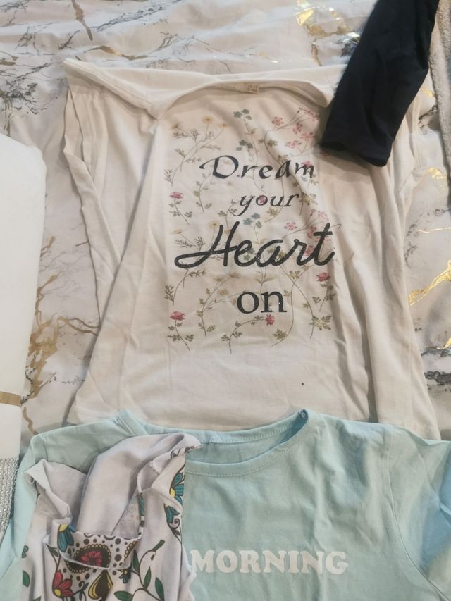 lote Camisetas niña 8 a 10 años
