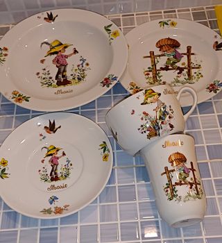 Conjunto porcelana bohemia