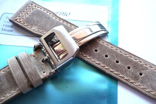 Correa 21mm piel Vintage Beige 21/18mm estilo IWC