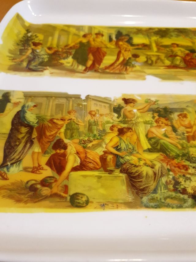 Bsndeja de porcelana antigua