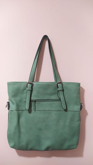 Bolso grande maxibolso turquesa