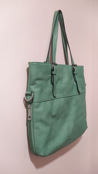 Bolso grande maxibolso turquesa