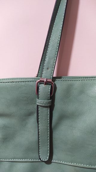 Bolso grande maxibolso turquesa