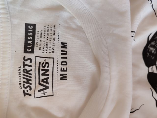 Vans camiseta calavera manga corta talla M