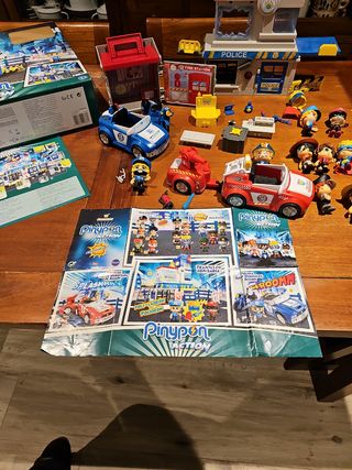 Pinypon action policia, bomberos, coches