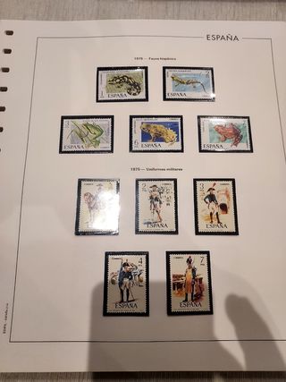 España 1975 a 1978 sellos completo