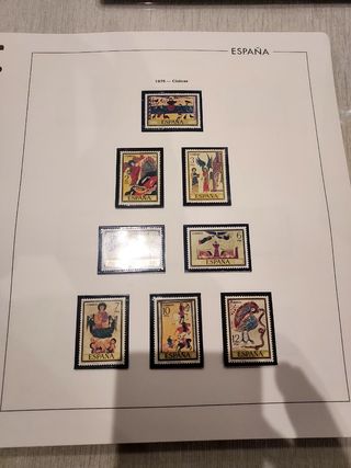 España 1975 a 1978 sellos completo