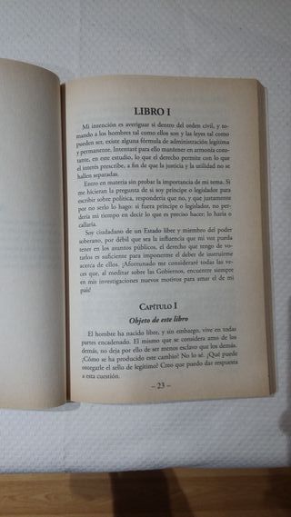 Libro El contrato social