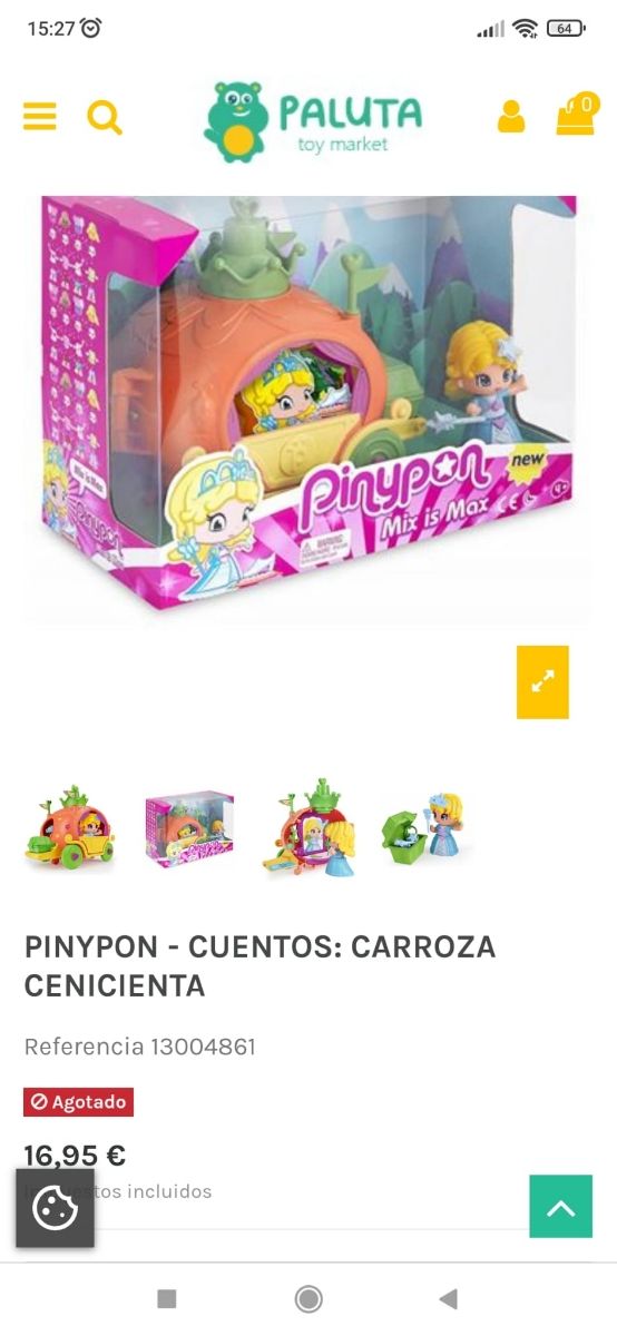 Carroza de Cenicienta de Pinypon