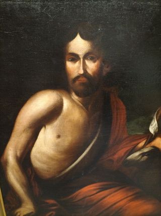 Cuadro antiguo óleo lienzo marco