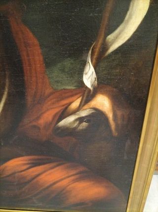 Cuadro antiguo óleo lienzo marco