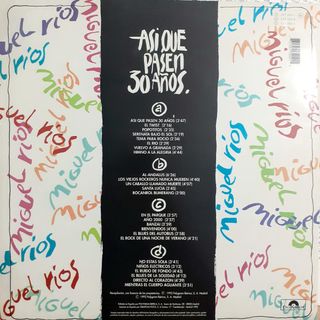 Vinilo MIGUEL RIOS Rock & Ríos / Así pasen 30 años