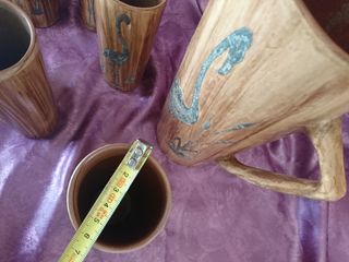 JARRON Y VASOS CERAMICA ANTIGUOS