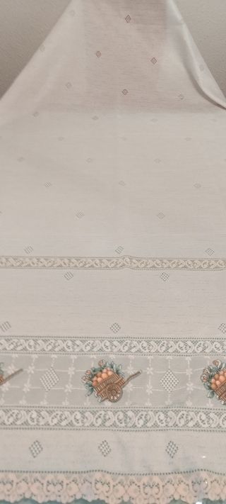 Cortina de cocina con cenefa