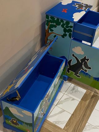 Cajonera y baúl infantil