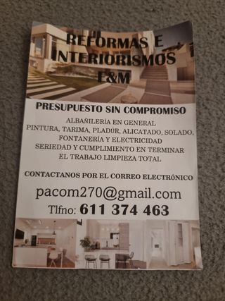 REFORMAS E INTERIORISMO F&M