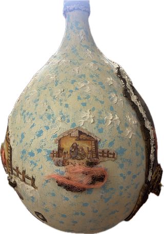 Presepe su damigiana