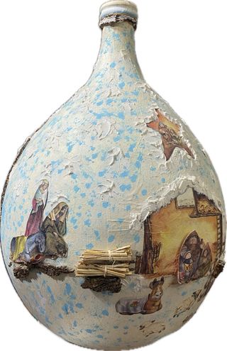 Presepe su damigiana