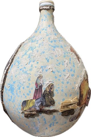 Presepe su damigiana