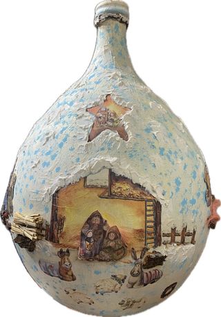 Presepe su damigiana