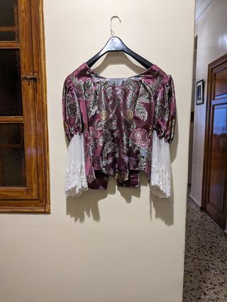 Traje de fallera fucsia talla 38