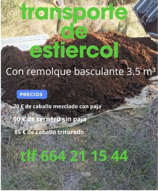 Transporte de estiercol