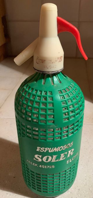 Botella de sifón antiguo