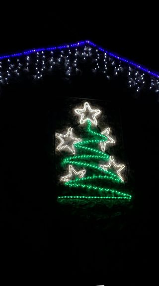 luces silueta navidad