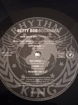 Betty Boo - Boomania. 1990 Lp