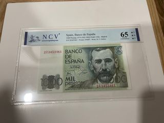 billete 1000 pesetas 1979 NCV 65 TQP