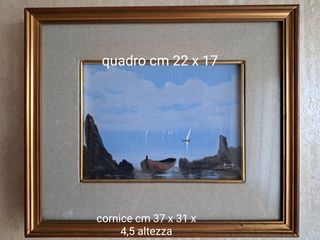 Quadro con cornice vintage