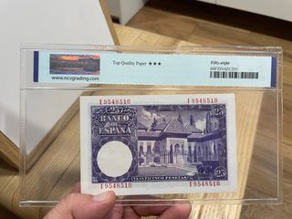 billete 25 pesetas 1954 NCV 58 TQP