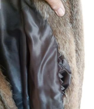 Lujoso abrigo piel natural