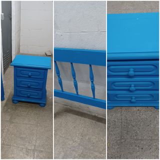 Liquidación 2 cabrceros y mesita  de noche